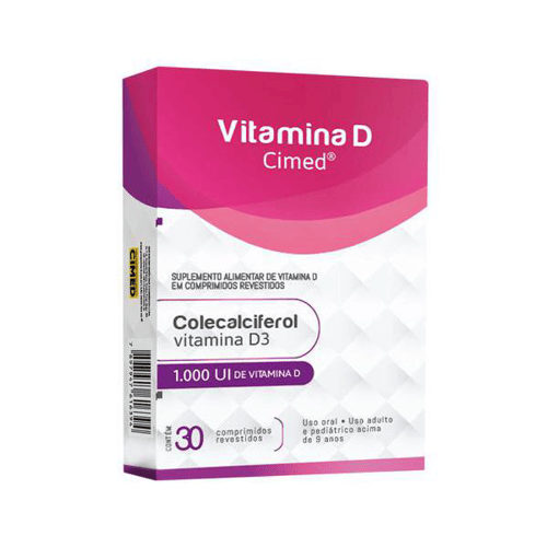 Imagem do produto Vitamina D3 1000Ui 30 Comprimidos Revestidos