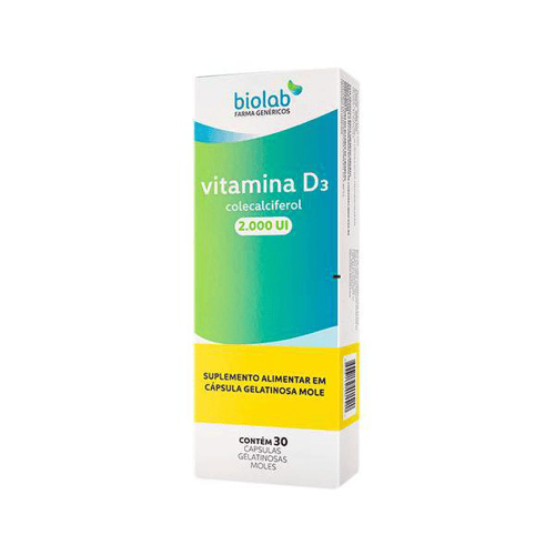 Imagem do produto Vitamina D3 2.000Ui 30 Cápsulas