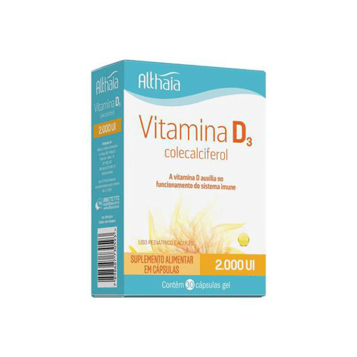 Imagem do produto Vitamina D3 2.000Ui Com 30 Cápsulas