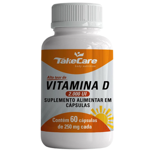 Imagem do produto Vitamina D3 Colecalciferol 2000Ui Apenas 1 Cápsulas Ao Dia 60 Cápsulas Take Care