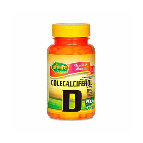 Imagem do produto Vitamina D3 Colecalciferol Unilife 60 Cápsulas