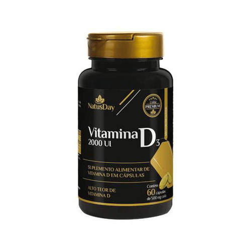 Imagem do produto Vitamina D3 Natusday Premium 2000Ui Com 60 Cápsulas