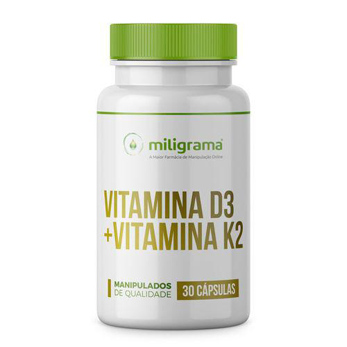 Imagem do produto Vitamina D3 + Vitamina K2 Mk7 30 Cápsulas