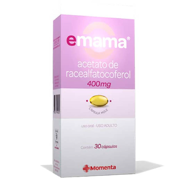 Vitamina E Emama 400Mg Com 30 Cápsulas 30 Cápsulas Gelatinosas - 400Mg 30 Cápsulas Gelatinosas