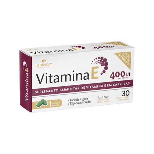 Imagem do produto Vitamina E Lasanday Com 30 Cápsulas 400Ui
