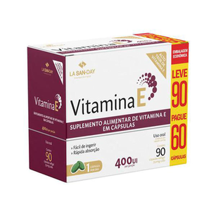 Vitamina E Lasanday Leve 90 Pague 60 Cápsulas Especial