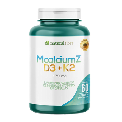 Imagem do produto Vitamina Mcalciumz D3 + K2 Com Cálcio Zinco Magnésio Natural Flora