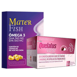 Imagem do produto Vitamina Para Gestantes Mater Fish + Quelatus Gest 60 Comprimidos Bedalm