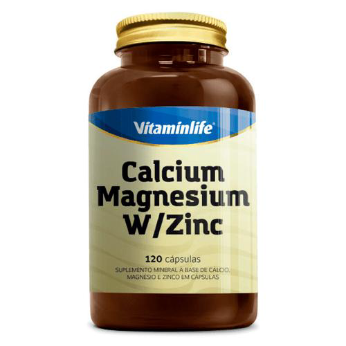 Imagem do produto Vitaminlife - - Calcium Magnesium With Zinc - 120 Cápsulas - Vitaminlife