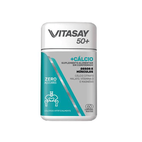 Imagem do produto Vitasay 50+ Cálcio Com 60 Comprimidos