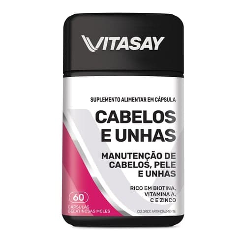 Imagem do produto Vitasay Cabelos E Unhas Com 60 Comprimidos
