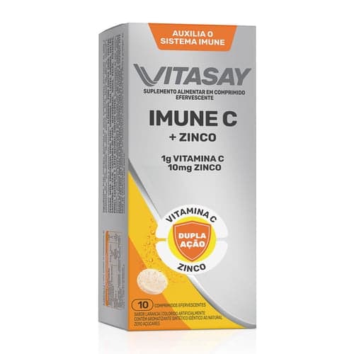 Vitasay Imune C Com 10 Comprimidos Efervescentes Laranja