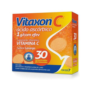Imagem do produto Vitaxon C 1Gr Com 30 Comprimidos Efervescente Laranja