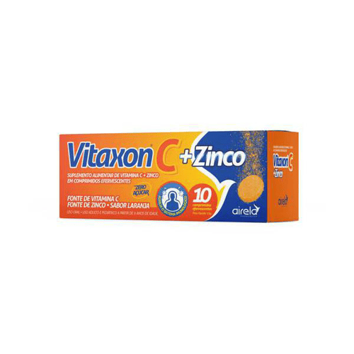 Imagem do produto Vitaxon C Zinco Efervescente Laranja C/10 Comprimidos