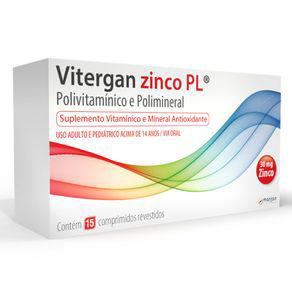 Imagem do produto Vitergan Zinco Plus 15 Comprimidos