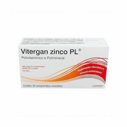 Vitergan Zinco Plus - 30 Comprimidos