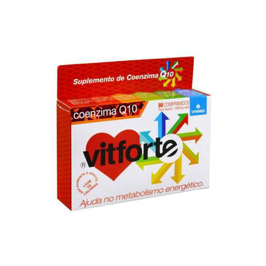 Imagem do produto Vitforte Coenzima Q10 30 Comprimidos