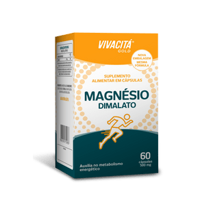 Imagem do produto Vivacita Gold Magnésio Dimalato Com 60 Cápsulas 500Mg