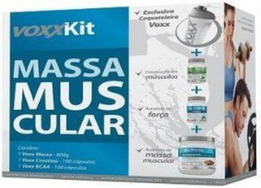 Imagem do produto Voxx Kit Massa Muscular Voxx Kit Massa Muscular 1 Bcaa 100 Cps 1 Creatina 100 Cps 1 Massa 1,5Kg Chocolate E 1 Coqueteleira