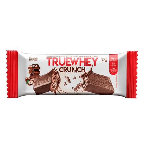 Wafer Proteico True Whey Crunch Chocolate Com Avela Unitario 40G True Source A