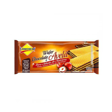 Imagem do produto Wafer Sabor Chocolate E Avela 115G Lowçucar