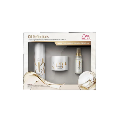 Imagem do produto Wella Professionals Oil Reflections Kit Shampoo 250Ml + Máscara 150Ml + Oil Reflections 30Ml