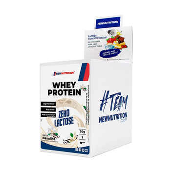 Imagem do produto Whey Protein Zero Lactose 30G Baunilha Display 10 Sachês Newnutrition