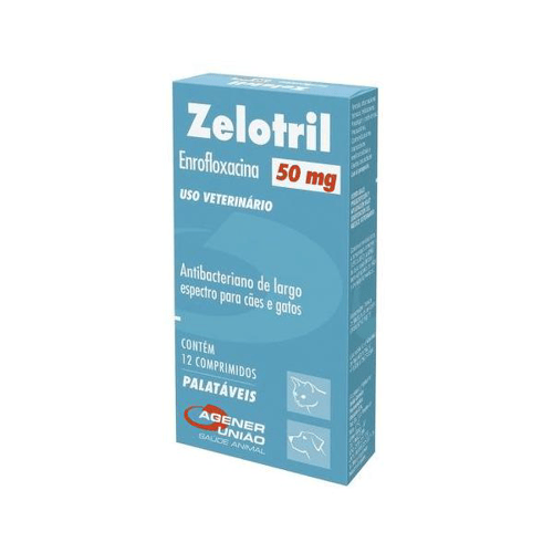 Imagem do produto Zelotril 50Mg Antibacteriano Para Cães E Gatos