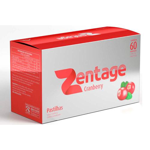 Imagem do produto Zentage Cranberry Pastilhas C 60 Unidades