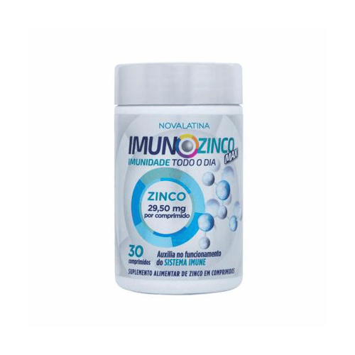 Imagem do produto Zinco Imunozinco Max 30 Comprimidos Novalatina Stem