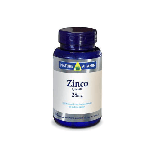 Imagem do produto Zinco Quelato 28Mg 30 Cápsulas Nature Vitamin