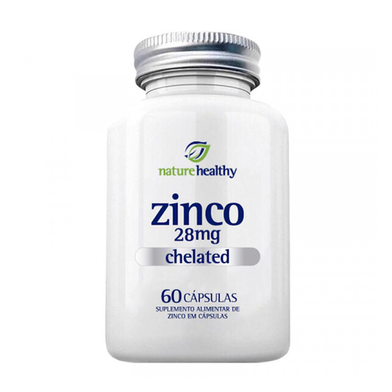 Imagem do produto Zinco Quelato Nature Healthy 28Mg C/ 60 Cápsulas