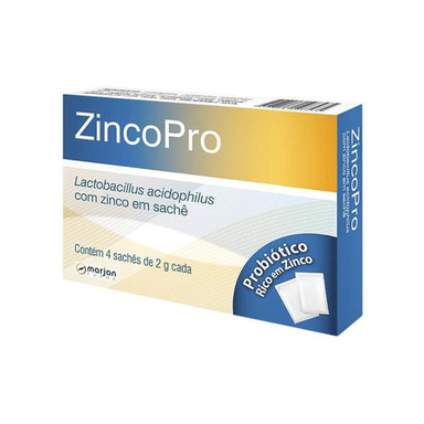 Imagem do produto Zincopro 4 Saches 2 Gramas Cada