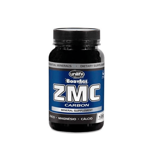 Imagem do produto Zmc Carbon Zinco, Magnésio E Cálcio Unilife 120 Cápsulas De 950Mg