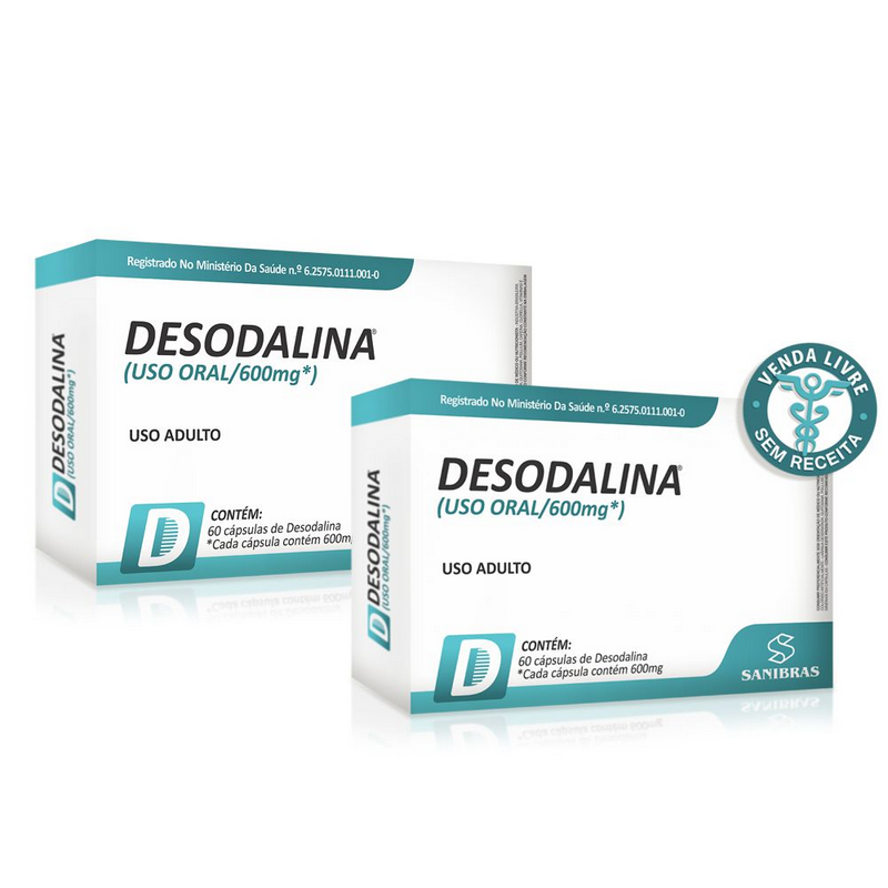 Desodalina Sanibrás 600mg c/ 60 Cápsulas + Monaliz 30 Comprimidos