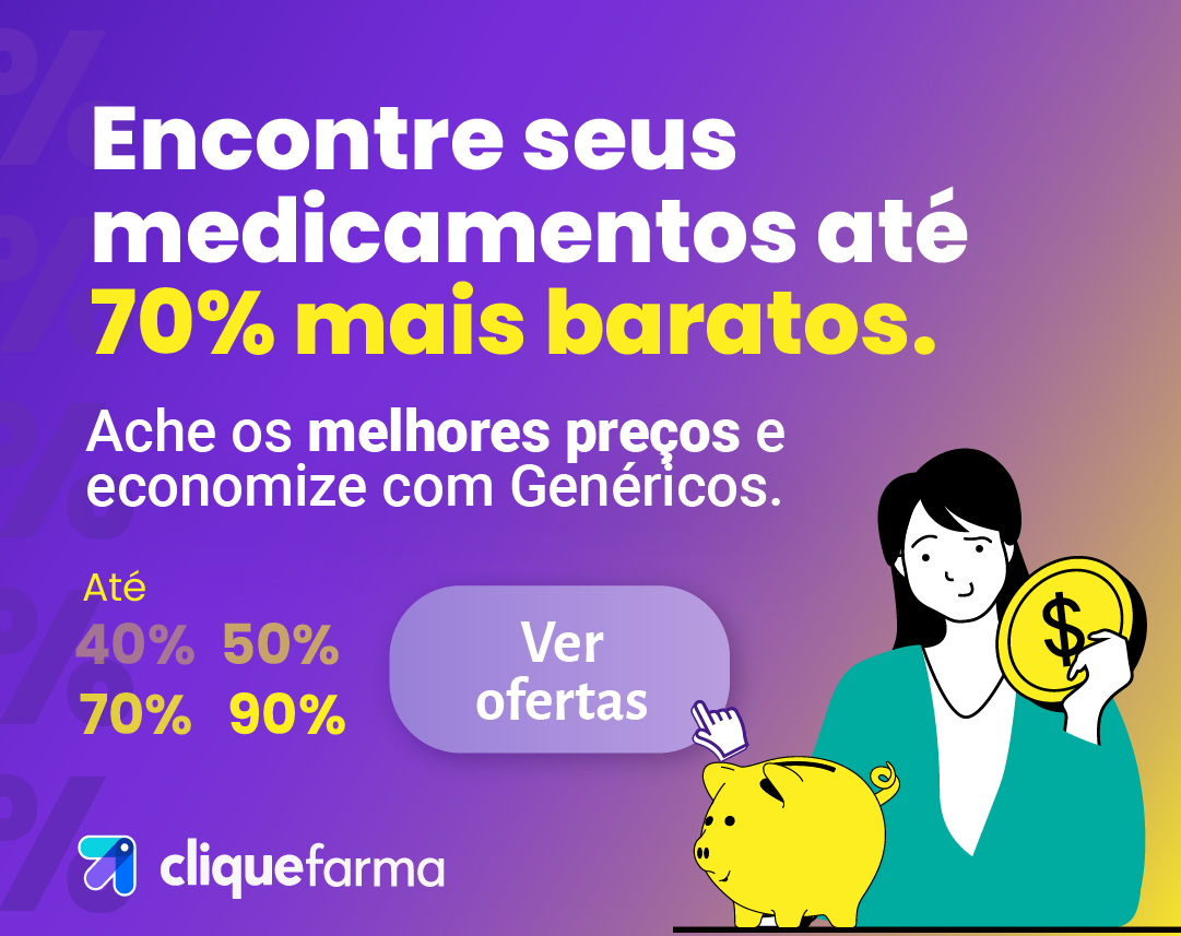 Encontre seus medicamentos até 70% mais baratos com o CliqueFarma. Faça uma busca, compare as ofertas e economize!