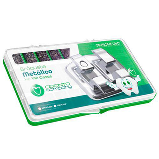Imagem do produto 10.11.2810 Kit De Bráquete Metálico Advance Mbt 022 Com 100 Casos Odontocompany + Brinde Orthometric