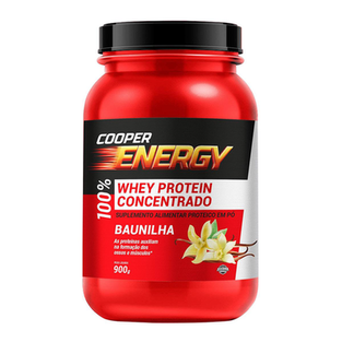 Imagem do produto 100% Whey Protein Concentrado Sabor Baunilha Cooper Energy 900G