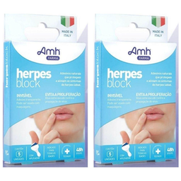 2 Herpes Block Adesivos Naturais Para Herpes Labial Amh