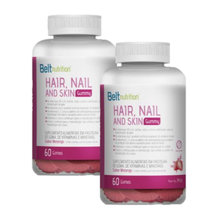 Imagem do produto 2X Belt Hair, Nail And Skin Gummymorango60 Gomas Belt Nutrition