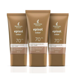 Imagem do produto Kit Protetor Solar Episol Color Tom 2 Claro Fps 70 Mantercorp 40Ml