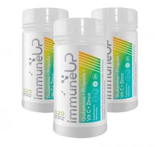 Imagem do produto 3X Immune Upvitamina C+Própolis+Glutamina+Zinco120cp Bellabelha