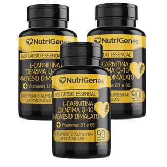 Imagem do produto 3X Trio Cardio Magnésio Coq10 L Carnitina Nutrigenes