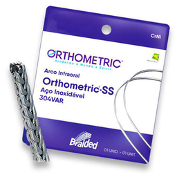 Imagem do produto 51.55.2521 Arco De Aço Précontornado Ss Braided Retangular 0.021 X 0.025 Superior Orthometric