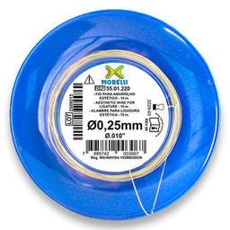 Imagem do produto 55.01.220 Fio Para Amarrilho Estético Crni Redondo 0,25Mm .010 Em Rolo 10M Morelli