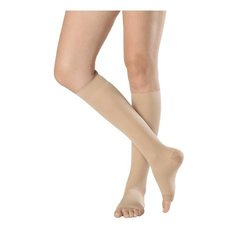 A620 Panturrilha Ponteira Fechada Feminina Natural 2030 Mmhg Tamanho P Cor Natural