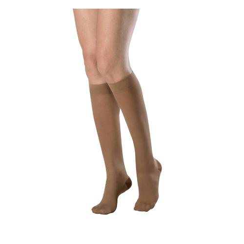 A620 Panturrilha Ponteira Fechada Feminina Natural Escuro 2030 Mmhg Tamanho P Cor Natural Escuro