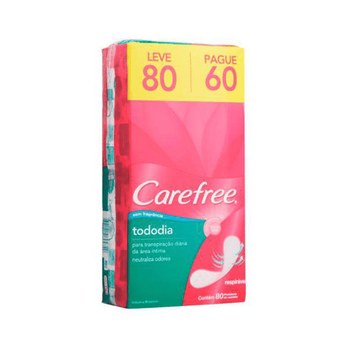 Protetor Carefree Todo Dia 80 Unidades
