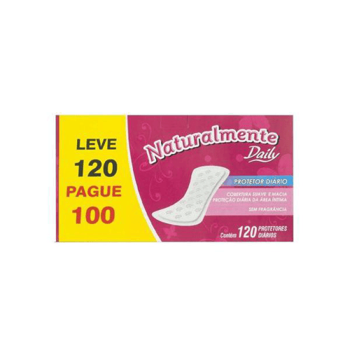Imagem do produto Protetor Diário Naturalmente Daily Suave 100 Unidades