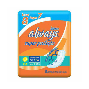 Imagem do produto Absorvente Always - Basico Malha Seca S/Abas 8Un
